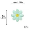 Bordado Computadorizado Nova Cor Macaron 4 Tamanhos Patches de Flor Margarida Tecido Bordado Patches para Roupas DIY Feito à Mão