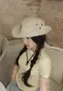 2026 Nuevo Sombrero de Pescador Versátil Estilo Coreano para Mujer, Sombrero de Sol para Verano, Sombrero Vintage Desgastado de Ala Ancha, Moderno