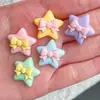Creativo Lazo Doble Estrella Dibujos Animados Estilo Nuevo Accesorios de Resina DIY Pegamento de Crema Funda para Teléfono Móvil Paquete de Materiales al por Mayor