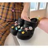 Sandalias de verano EVA para mujer, con suela gruesa, antideslizantes, de punta cerrada, para uso en exteriores, zapatos de playa, estilo popular en línea