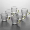 Mini Tetera de Vidrio Estilo Retro Pequeña Resistente a Altas Temperaturas con Filtro Infusor de Té Transparente Juego de Tetera Kung Fu