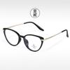 TR8212 export ojo de gato TR metal gafas lisas montura óptica europea y americana buena calidad gafas para miopía al por mayor