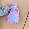 Lindo Bolso Cruzado de Sirena para Niña Pequeña Mini Bolso de Pecho de Dibujos Animados para Niños Bolso Ligero de Viaje para Exteriores Combinable a la Moda