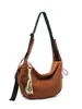 Nuevo Estilo Otoño Nicho Color Sólido Estilo Perezoso Bolso Dumpling para Mujer Multiusos Ligero para Viajes Diarios Bolso Cruzado