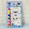 Juego de Pintura Educativo DIY Hecho a Mano para Niños Kuromi Melody Perro Canela Pincel de Acuarela Papelería Premios