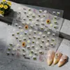 Pegatinas de uñas estilo caricatura, lindas abejitas, pegatinas de gel para uñas con temática floral y de frutas de moda, y pegatinas decorativas para teléfonos y iPads