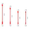 Mini Raspador de Silicone de Ponta Fina com Duas Cabeças Conjunto de 3 Peças para Cavar Produtos Cosméticos e de Cuidados com a Pele Colher Raspadora de Manteiga e Geleia Venda por Atacado