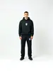 Nova Moda Outono e Inverno Marca Tendência Moletom com Capuz Estampado Manga Longa Conjunto Jaqueta Versátil Casual Masculina Tendência