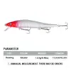 Nuevo Modelo de Señuelo Minnow Flotante 11.5cm/13.5g Plástico Duro Imitación para Pesca en Agua Dulce y Salada