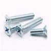 Ferro banhado azul e branco zinco American Cross cabeça contra-afundada Máquina Parafuso Americano azul e branco parafuso de zinco galvanizado americano cabeça plana fio da máquina
