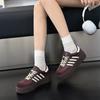 Seus sapatos de couro sapatos de treino retro alemães sapatos plataforma com sola grossa para aumentar a altura 2025 primavera novos sapatos brancos sapatos de biscoito femininos moda feminina