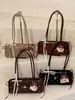 Novo Modelo 2026: Bolsa Única Estilo Coreano com Bolinhas Doces para Axila Feminina, Bolsa Baguete Elegante de Renda com Laço de Ombro Único
