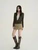 Suéter de Punto de Alta Calidad Yinhe STUDIO para Mujer, Temporada de Primavera y Otoño, con Cuello Solapa y Diseño Falso de Dos Piezas