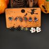 Brincos de Halloween Novo Conjunto Combinado Mais Vendido Brincos Criativos Personalizados de Fantasma Diabo Abóbora para Mulheres Atacado