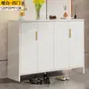 Zapatero de Lujo Ligero para el Hogar Puerta de Imitación Pizarra Estilo Crema Almacenamiento de Entrada Zapatero de Entrada de Gran Capacidad Económico para Sala de Estar