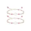 Pulsera de Trébol de Cuatro Hojas de la Suerte, Pulsera de Amistad Tejida Simple de Nicho, Regalo de Pareja, Recuerdo para Novia