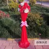 Columna de flores para pasillo de boda nuevo estilo arco de flores decoración de boda accesorios de decoración de pasillo columna de flores guía apertura de ceremonia de flores columna de flores de bienvenida