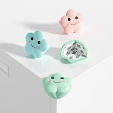 Protetor de canto de silicone em nuvem, ângulo reto, proteção anticolisão, canto afiado, anti-colisão, canto de sala de estar, decoração de desenho animado