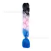 Fibra química de tres colores, cuatro colores, cinco colores, degradado, seda de alta temperatura, trenza grande, trenza jumbo, trenza burbuja, material para trenzas de cabello