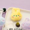 Nova Broche de Boneca Coelho de Pelúcia Expressão Fofa Acessórios de Boneca Decorativos para Bolsa de Coelho Roupas Alça de Pulso