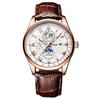 Reloj popular de comercio exterior transfronterizo para hombre, reloj luminoso resistente al agua con correa de cuarzo lunar, reloj de camarones para hombre