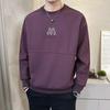 Sudadera para Hombre Primavera y Otoño Nueva Marca de Moda Ligeramente Holgada Cuello Redondo Camiseta Básica Camiseta de Manga Larga Ropa de Otoño para Hombre