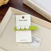 Pinza de pato con forma de corazón dulce de verano estilo coreano, pinza BB hueca suave y simple, pinza para flequillo, pinza lateral, accesorio para el cabello para mujer