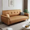 Sala de estar de apartamento pequeño, propiedad de alquiler, espacio de oficina, unidad de alquiler multifuncional, sofá cama apto para gatos que se puede plegar