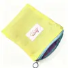 Bolsa de Almacenamiento para Macarons, Neceser, Bolsa Portátil de Almacenamiento para Viajes, Bolsa de Almacenamiento, Billetera para Monedas, Bolsa para Artículos Varios, Diseño de Bloques de Color
