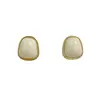 Pendientes de botón geométricos para mujer Otoño e Invierno 2023 Moda Nueva Pendientes estilo Western Pendientes de diseño de nicho con temperamento Accesorios de moda