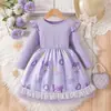 Otoño 2026 Vestido Lindo Dulce de Princesa Kuromi de Dibujos Animados para Niñas Estilo Lolita con Falda Abullonada