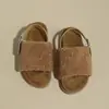 Pantuflas peludas estilo coreano para mujer, adecuadas para usar en exteriores en invierno, de suela plana, cómodas, versátiles, a la moda, zapatos tipo slip-on estilo Birkenstock