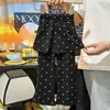 Moda Femenina Versátil Casual Tendencia 2026 Primavera y Otoño Nuevo Estilo Falda Corta Elástica de Lunares con Pierna Ancha