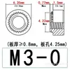 Fabricante porcas de travamento serrilhadas de aço carbono/aço inoxidável S/CLS-M2M3M4M5M6M8, porcas de pressão galvanizadas de ferro