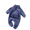 Mameluco para Recién Nacidos Estilo Coreano, Nuevo Estilo para Niños y Niñas, Monito Versátil Forrado de Polar, Mameluco con Cierre tipo Chaqueta para Bebés