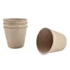 Venda por atacado de fábrica vaso de papel para jardinagem 6 xícaras redondas para mudas vaso de polpa de papel vaso para mudas vaso de polpa para plantio de plantas vaso de papel