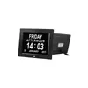 Máquina de Reloj Digital Inteligente de 8 pulgadas con 12 Configuraciones de Alarma, Recordatorio de Medicamentos, Pantalla Ips, Reloj con Fuente de 4 Colores, Reloj Despertador Inteligente