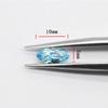 Natural Topaz anel face Sky Blue Topaz olho de cavalo gema de alta qualidade joias incrustação com fabricantes de pedra por atacado