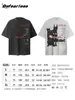 Befearless Retrô Americano Lavado Doberman Gola Redonda Manga Curta Camiseta Masculina e Feminina Marca da Moda Top Solto Verão