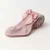 Calcetines Infantiles Más Vendidos de Amazon, Nuevos Modelos de Primavera y Otoño, Medias Rayadas Verticales con Lazo, Leggings de Alta Elasticidad para Niñas
