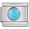Pulseira Popular Clássica com Módulos DIY Aço Inoxidável Metal Pedra Gema Olho de Gato Azul Pulseira Italiana Módulo Diamante