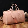 Fábrica de Guangzhou Spot Amazon Viaje Conveniente Bolsa de Ropa de Mano Bolsa Duffel Grande de Cuero PU Moda para Mujer