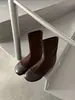 Botas Cortas Adelgazantes de Moda Coreana Otoño/Invierno 2026 con Punta Redonda, Patchwork, Elásticas, Estilo Temperamento para Mujer, que Aumentan la Altura