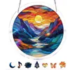 Adornos para Colgar en la Ventana Vista al Río del Jardín Coloridos Nuevos que Capturan la Luz Ventana Rompecabezas de Amazon Decoraciones Acrílicas Luz de Luna