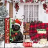 Navidad Transfronteriza Más Vendido Árbol de Navidad Elfo Festividad Decoración de Patio Bandera de Jardín Bandera de Lino Doble Cara Personalización
