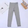 Leggings de Otoño e Invierno para Niños con Forro Polar y Engrosamiento, Pantalones Brillantes, Pantalones Elásticos de Cintura Alta para Niñas, Pantalones Cálidos de Abrigo, En Stock Venta al por Mayor