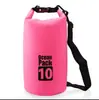 Bolsa Impermeável de PVC para Exterior Mais Vendida Transfronteiriça Mergulho Rafting Alças de Ombro Única e Dupla Bolsa Impermeável Flutuante Bolsa Balde Impermeável para Natação