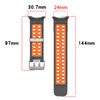 Adequado para Samsung Galaxy Watch8/8Classic Pulseira de Silicone Marinha Fivela Prateada Pulseira de Pulso Bicolor Respirável