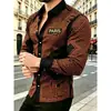 Nova Camisa Masculina de Manga Longa com Estampa 3D Outono 2026 Primavera e Outono SHEIN AliExpress Moda Transfronteiriça Tendência Top