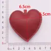 Llavero creativo de cuero con forma de corazón tridimensional, varios tamaños, charm simple para bolso, accesorio para ropa